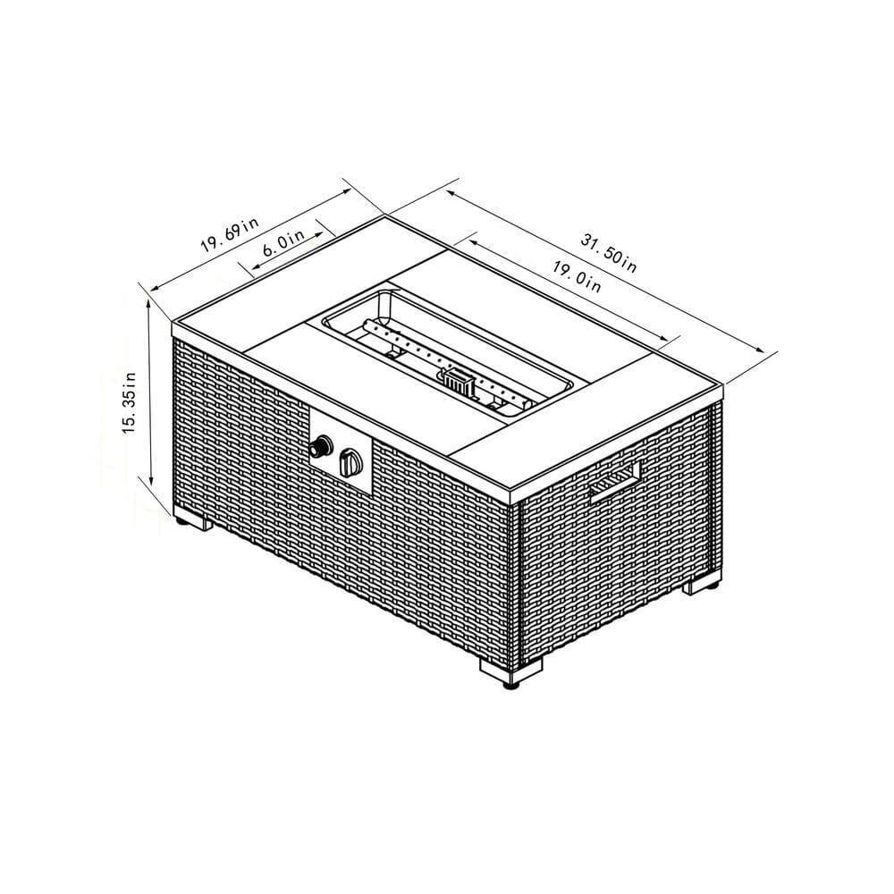 15.35in  
31.50in  
19.0in  
19.69in  
6.0in