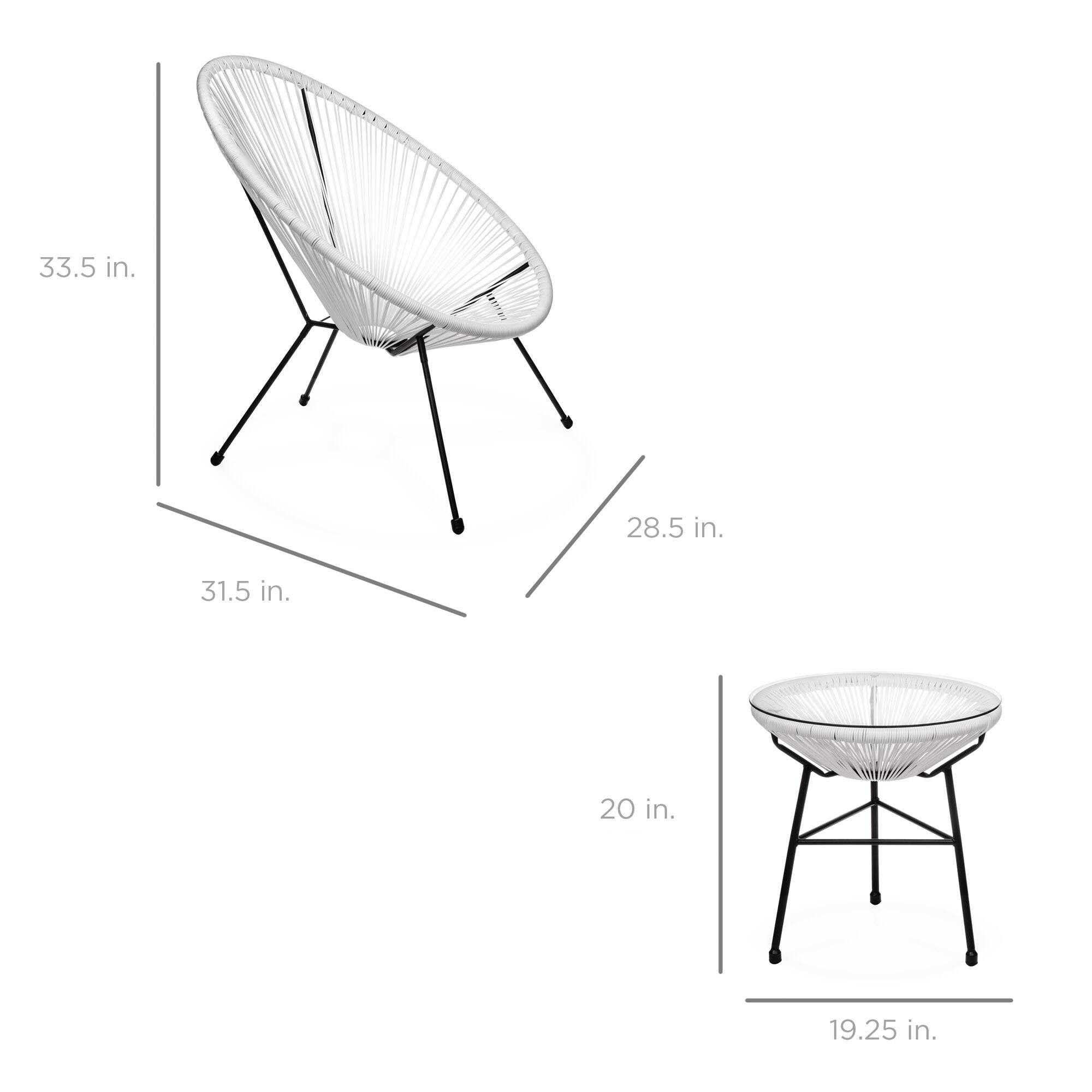 33.5 in.  
28.5 in.  
31.5 in.  
20 in.  
19.25 in.