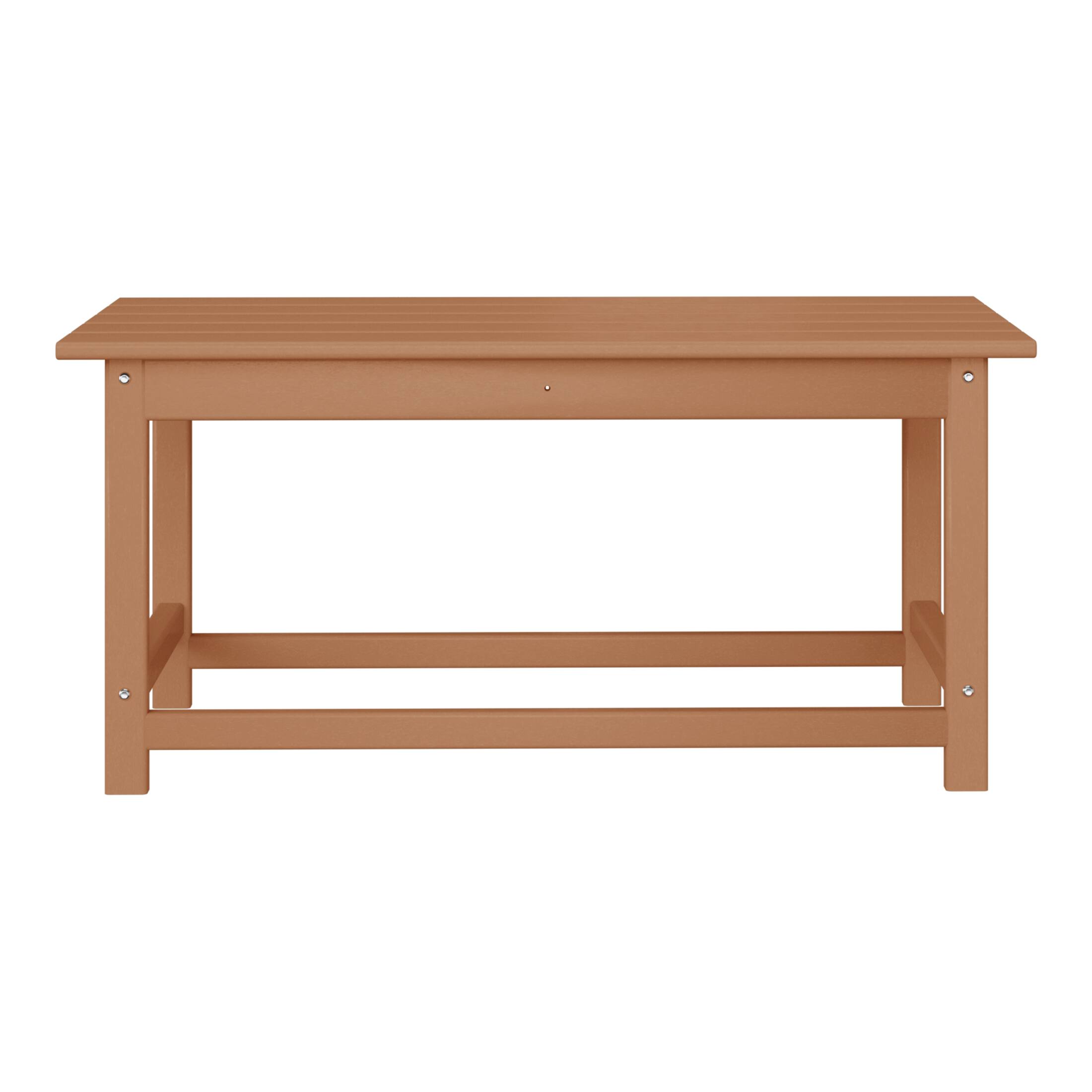 Front. WestinTrends - WestinTrends Malibu 35" length outdoor Coffee table for Adirondack chair - Teak.