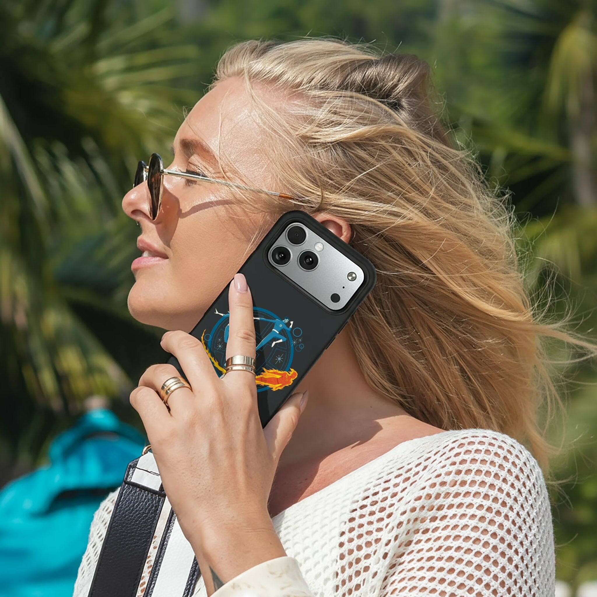 Alt View 1. Keyscaper - Marvel Badge Bump Phone Case - Apple iPhone Air - Fantastic Four 4.