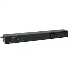 CyberPower - Rackbar Surge Suppressor RM 1U RKBS15S4F8R 15A 12-Outlet - Black