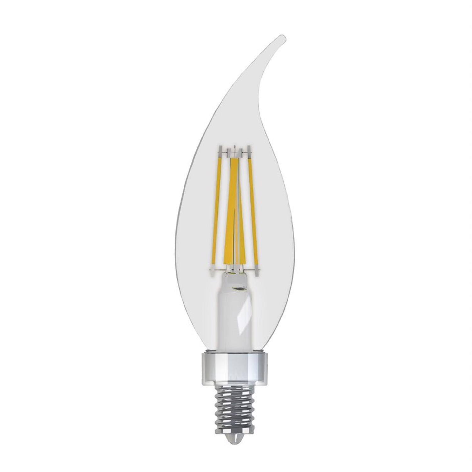 Angle. GE - GE F15 E12 (Candelabra) LED Bulb Soft White 40 Watt Equivalence 2 pk.