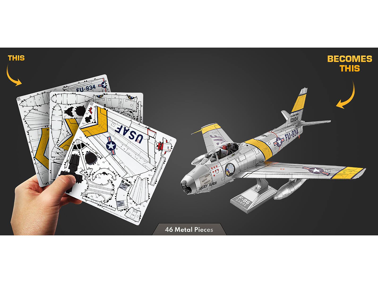 THIS BECOMES THIS EU-834 1. - M USAF AFA n 12834 FU-834 0 in_ocbe REER SOLTEY BABRE -86 46 Metal Pieces