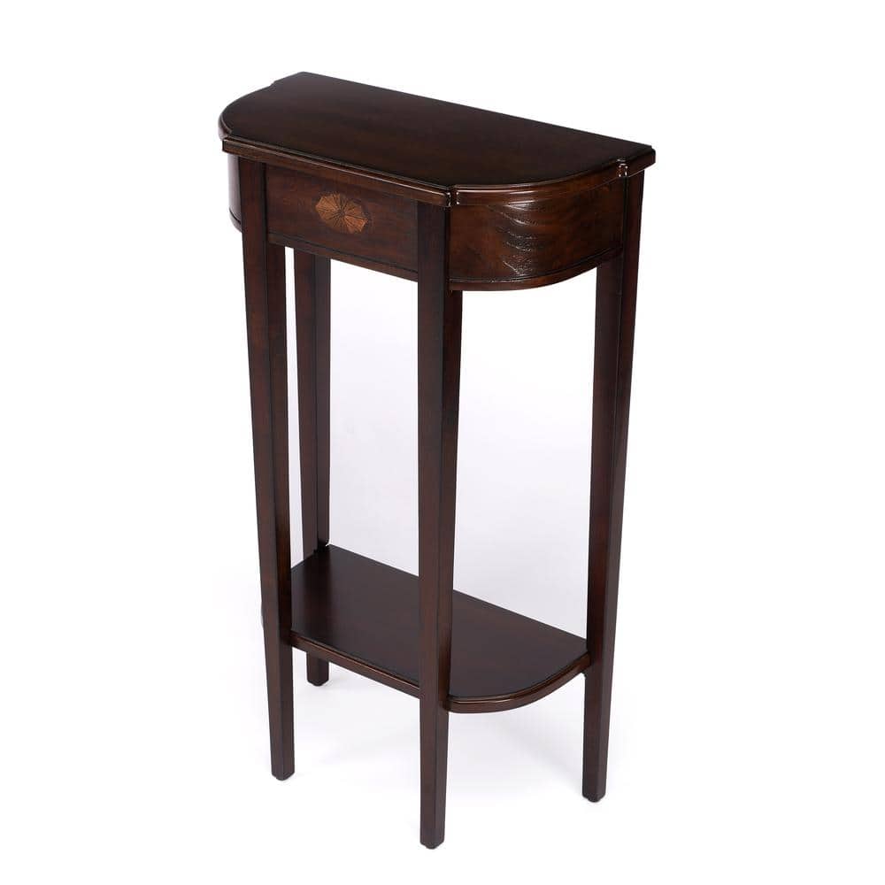 Starlight Canyon Home - Elegant Narrow Entryway Table for Living Room and Hall - Dark Brown