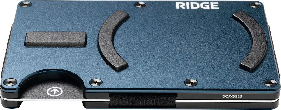 The Ridge Wallet MagSafe Wallet Cash Strap Navy AUWAI249602 - Best Buy