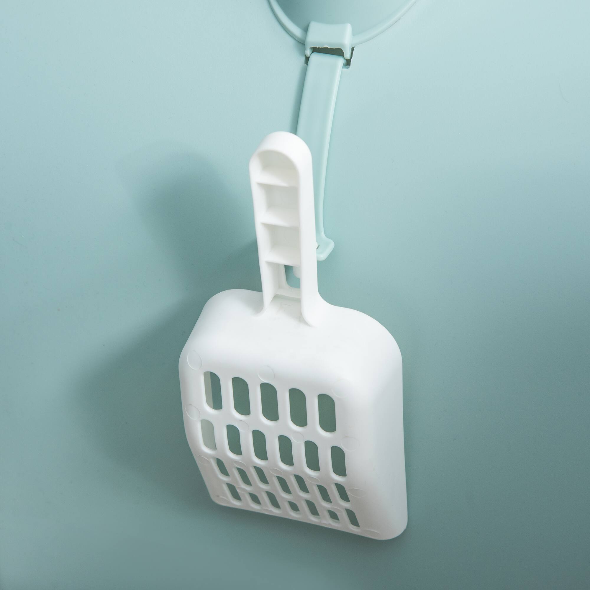 Alt View 4. Dexmalle - Dexmalle-Cat Litter Box with Lid,Tray, Scoop and Filter-Green - Green.