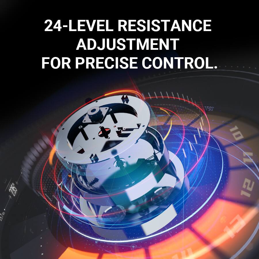 24-LEVEL RESISTANCE ADJUSTMENT FOR PRECISE CONTROL.