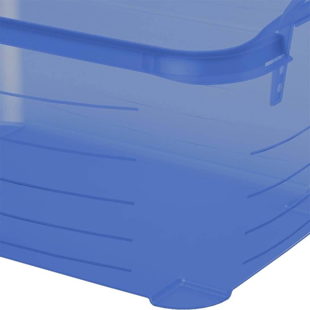 Alt View 7. Life Story - Life Story 55 Quart Stackable Storage Bin, Light Duty Container, Blue, 12 Pack - Blue.