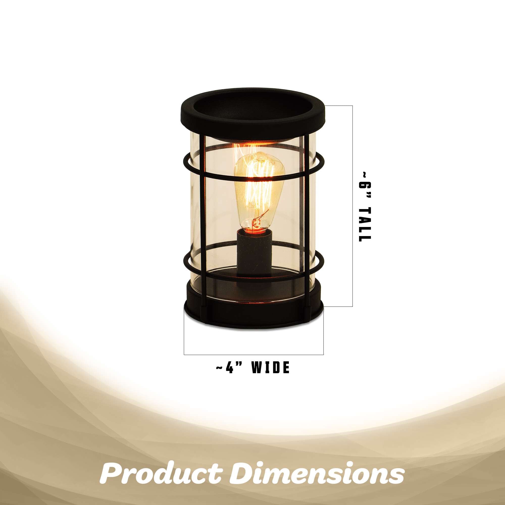 "9" TALL x 4" WIDE Product Dimensions"