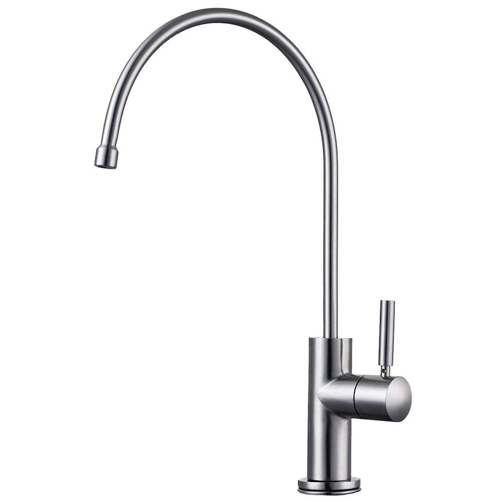 Angle. Alfi - Solid Brushed Stainless Steel Drinking Water Dispenser - Steel.