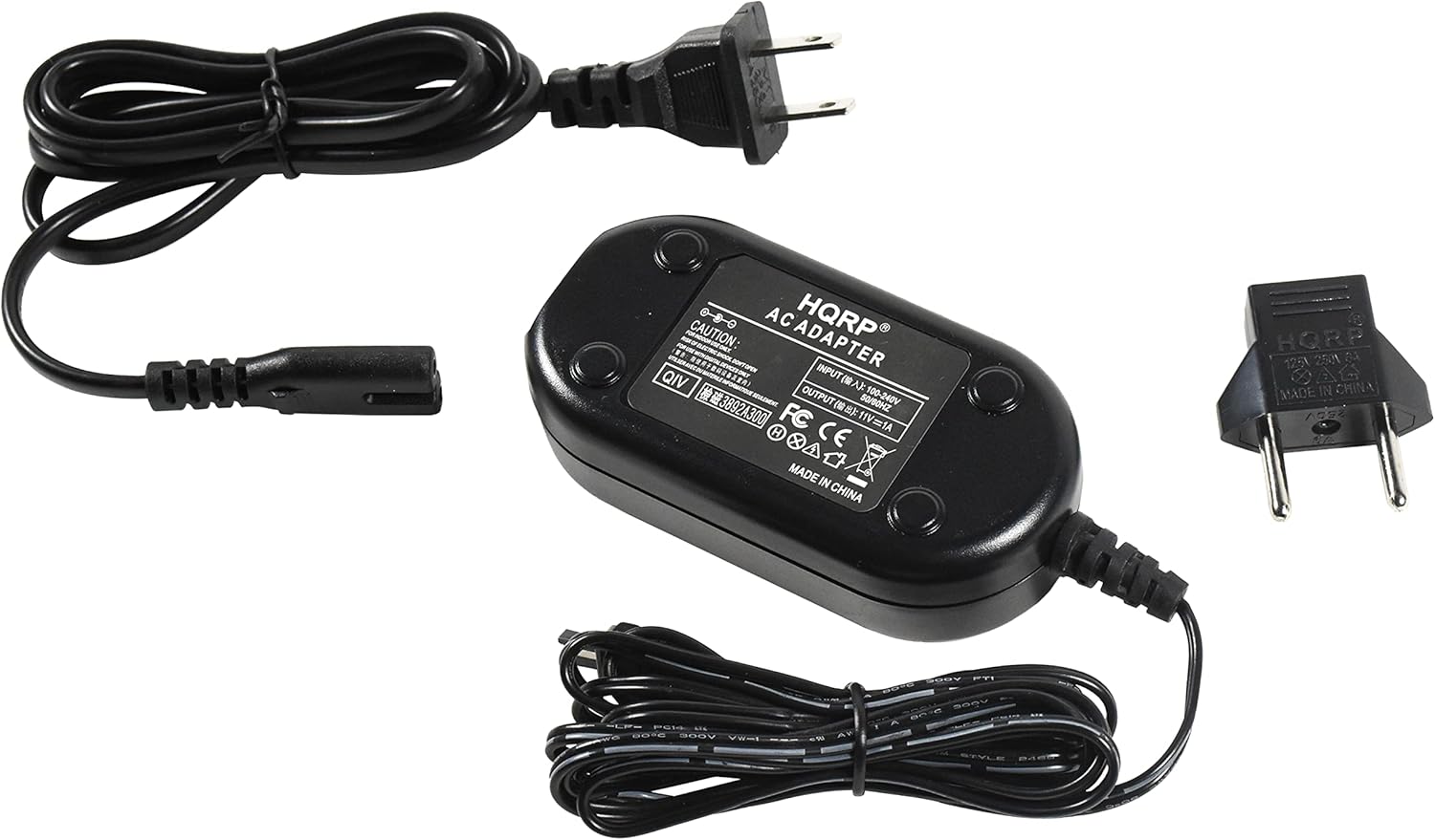 HQRP AC ADAPTER

CAUTION: ADAPTER

INPUT: 100-240V 50/60Hz 0.2A

OUTPUT: 12V 2A

MADE IN CHINA

QIV

FC

CE

MADE IN CHINA

MODEL: HQRP-12V2A

VDE

-0 AY