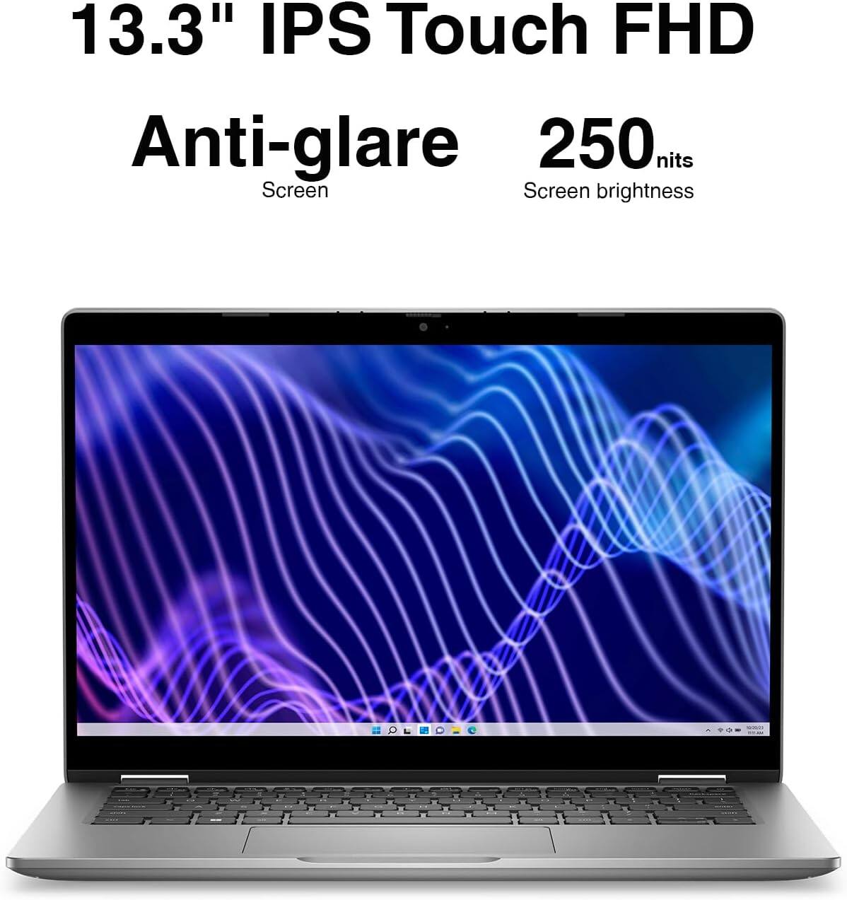 13.3" IPS Touch FHD Anti-glare 250 nits Screen Screen brightness