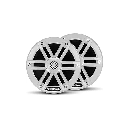 Rockford Fosgate - M0-65 Marine Grade 6.5" Coaxial Full Range Speakers - White (Pair) - Black