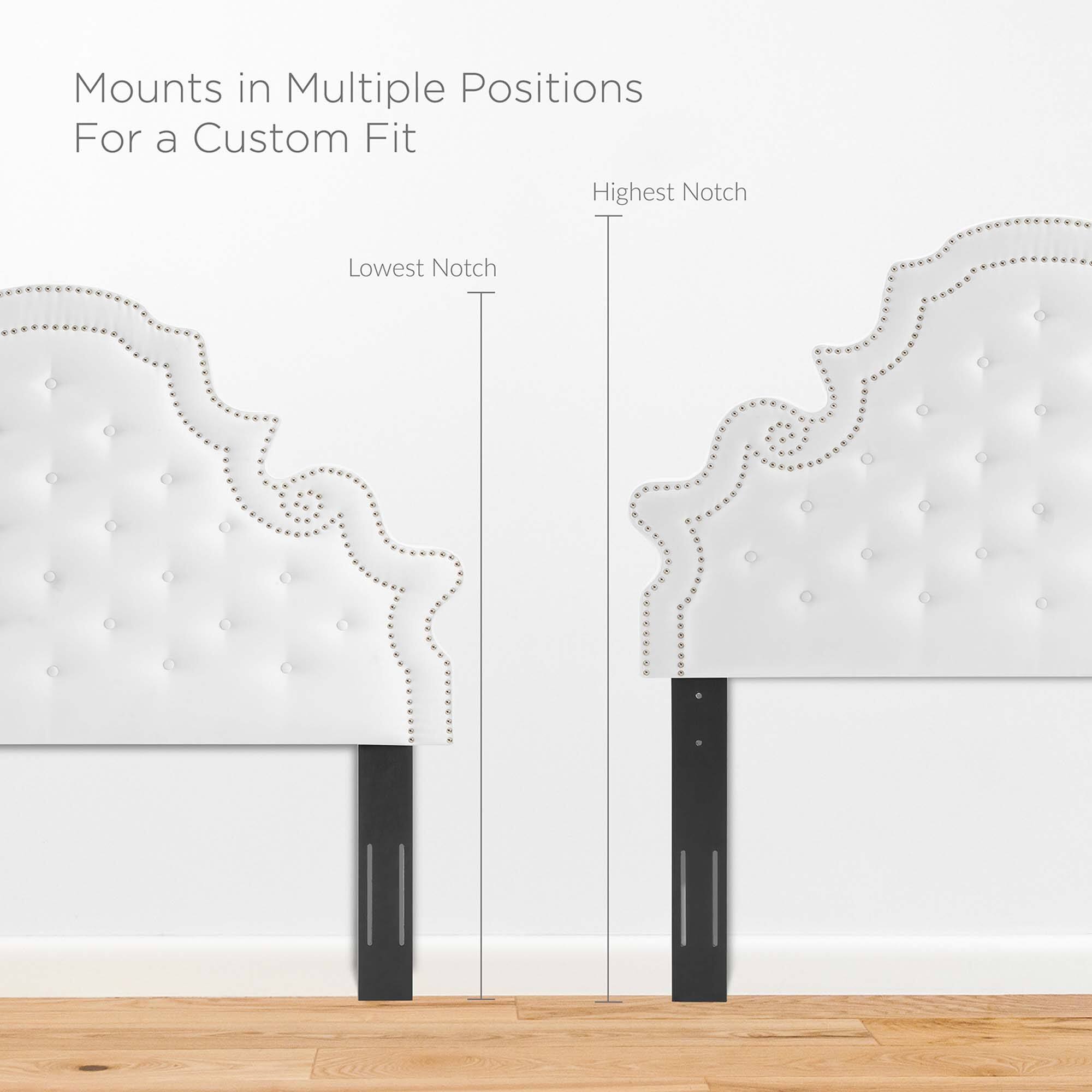Mounts in Multiple Positions  
For a Custom Fit  

Lowest Notch  
Highest Notch