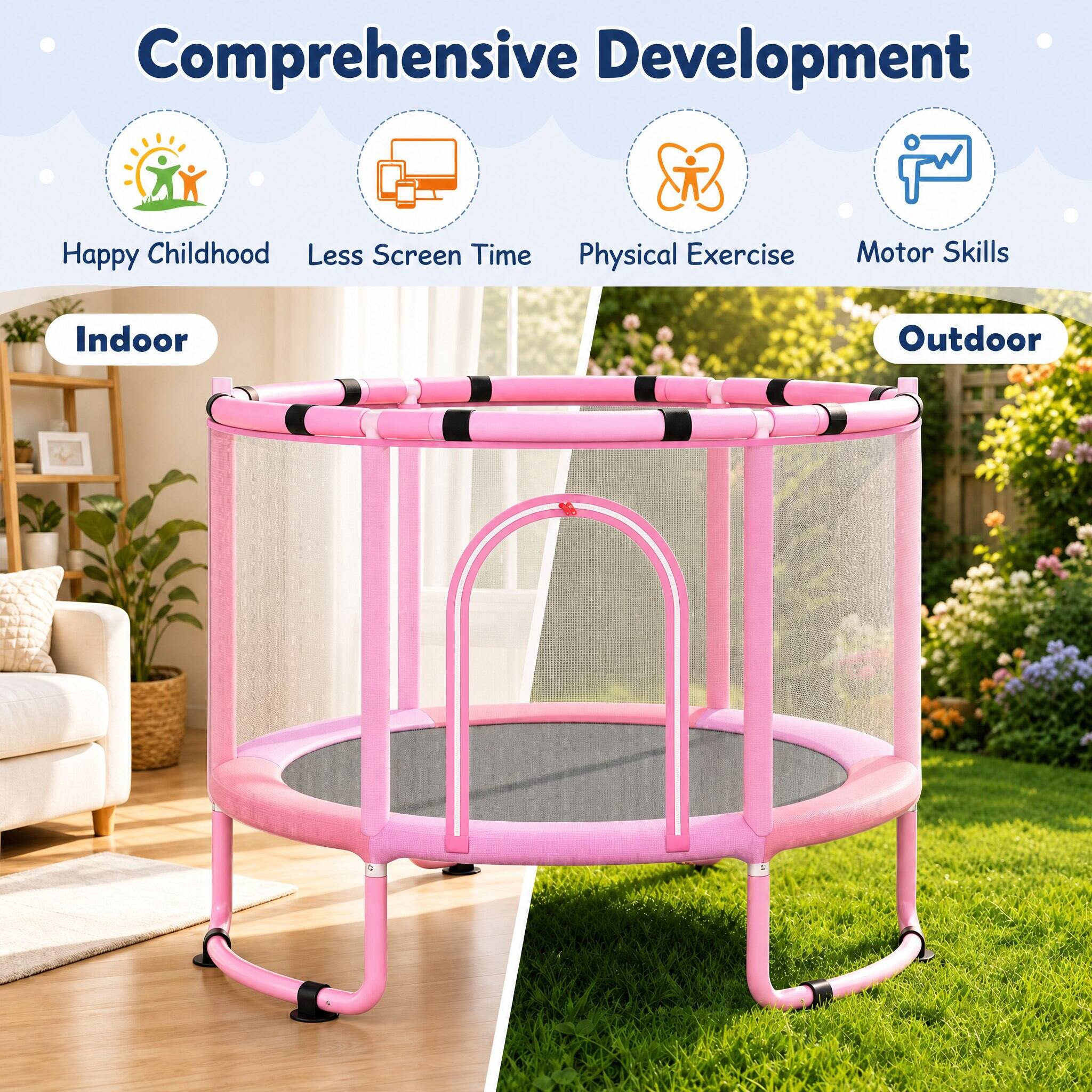 Comprehensive Development

- Happy Childhood
- Less Screen Time
- Physical Exercise
- Motor Skills

Indoor

Outdoor