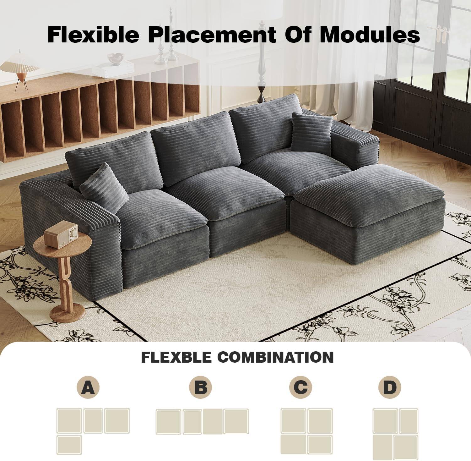 Flexible Placement Of Modules

FLEXIBLE COMBINATION

A

B

C

D