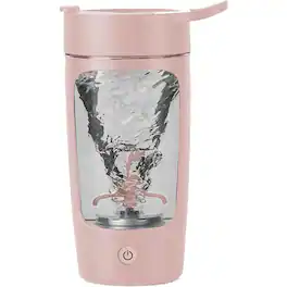 Schertz - Electric Shaker Bottle, 22oz, Tritan BPA-Free, Rechargeable - Pink