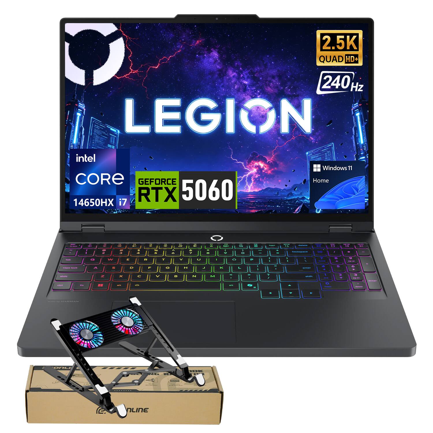 2.5K QUAD HD+ 240 Hz LEGION intel Windows 11 CORE GEFORCE RTX 5060 14650HX i7