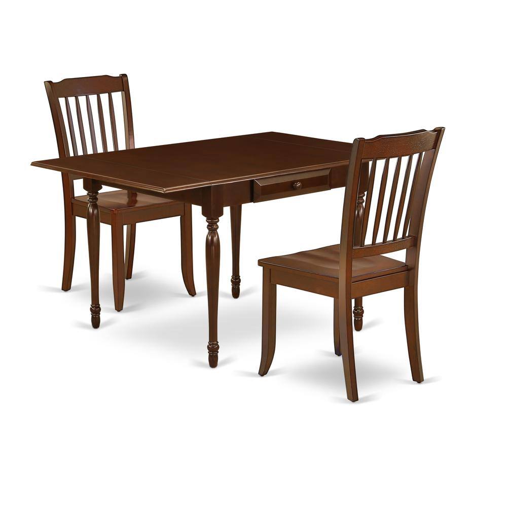 Left. East West Furniture - Dining Room Set Mahogany - Brown.