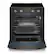 Angle. Whirlpool - 5.3 Cu. Ft. Slide-In Electric True Convection Range with Air Cooking Technology and WipeClean Coating - Black stainless steel.