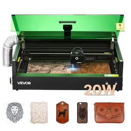 VEVOR - Laser Engraver, 20W, Laser Engraving and Cutting Machine with Enclosure Camera, 36000 mm/min,19.7 x 12.6 in Working Area