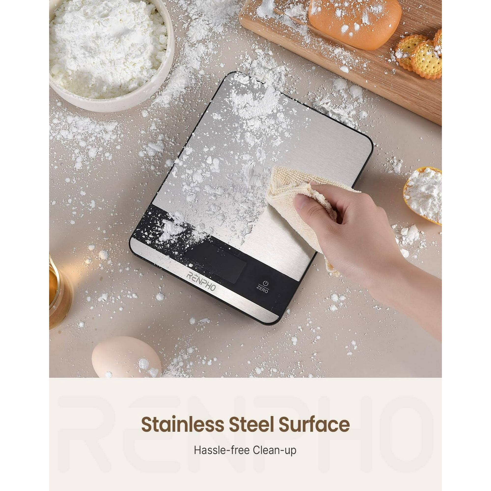 RENPHO ZERO Stainless Steel Surface  
Hassle-free Clean-up