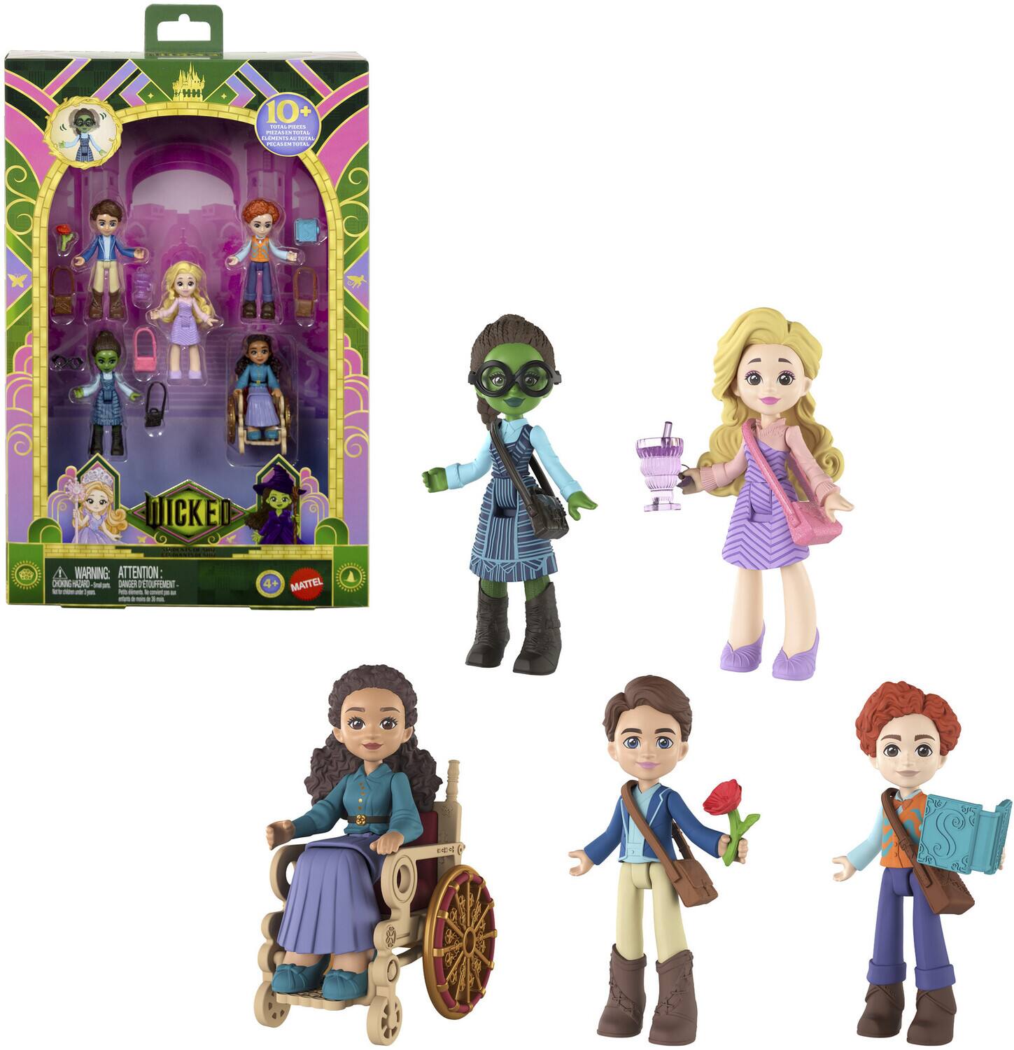 Mattel - Wicked Students of Shiz Small Doll, 5-Pack - Collectibles - Multicolor