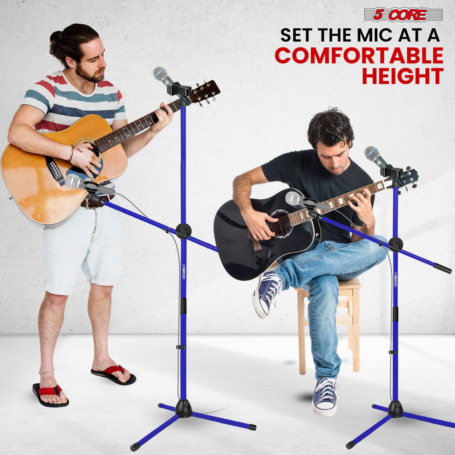 5 CORE, SET THE MIC AT A COMFORTABLE HEIGHT