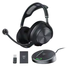 Front. Turtle Beach - Stealth Pro II Multiplatform Wireless Over-Ear Gaming Headset for XBOX Series X|S, XBOX One, PS5, PS4, Windows, & Mobile - Black.
