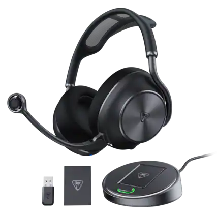 Front. Turtle Beach - Stealth Pro II Multiplatform Wireless Over-Ear Gaming Headset for XBOX Series X|S, XBOX One, PS5, PS4, Windows, & Mobile - Black.