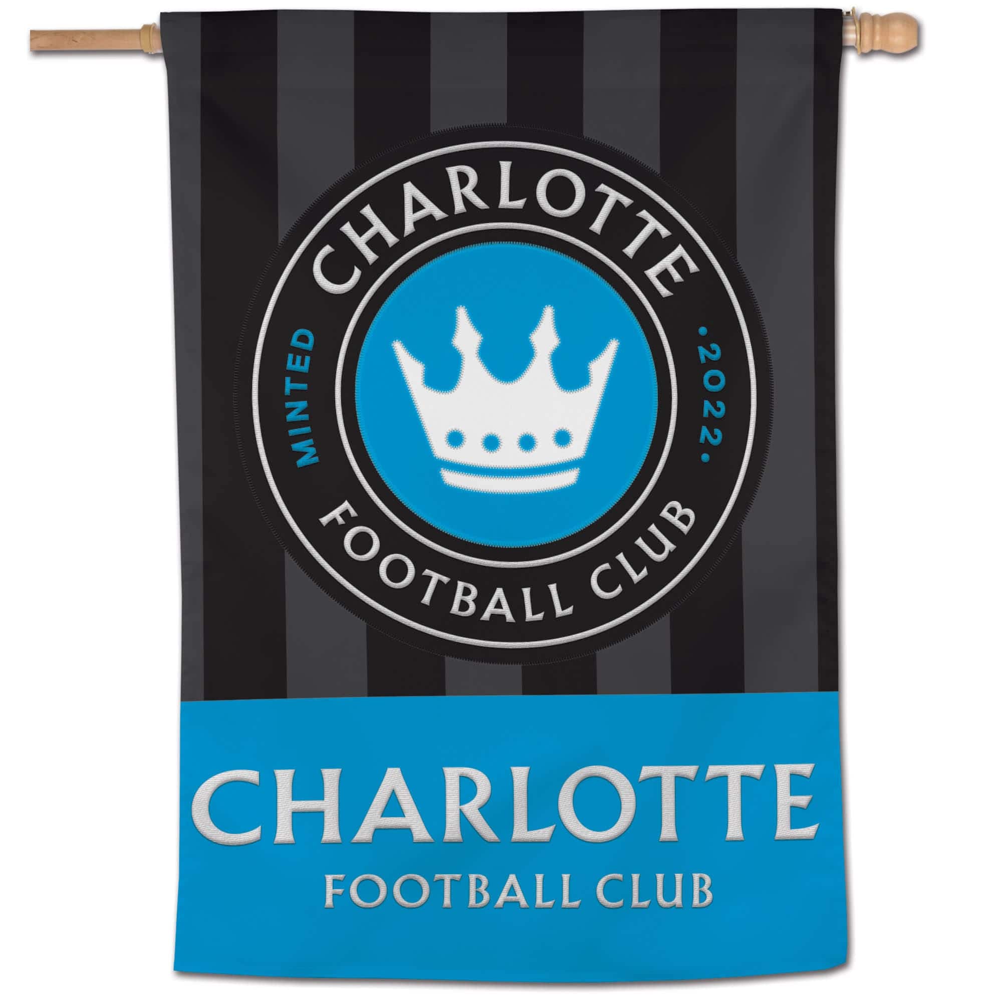 WinCraft - Charlotte FC Two-Sided 28" x 40" Applique Banner - Multicolor
