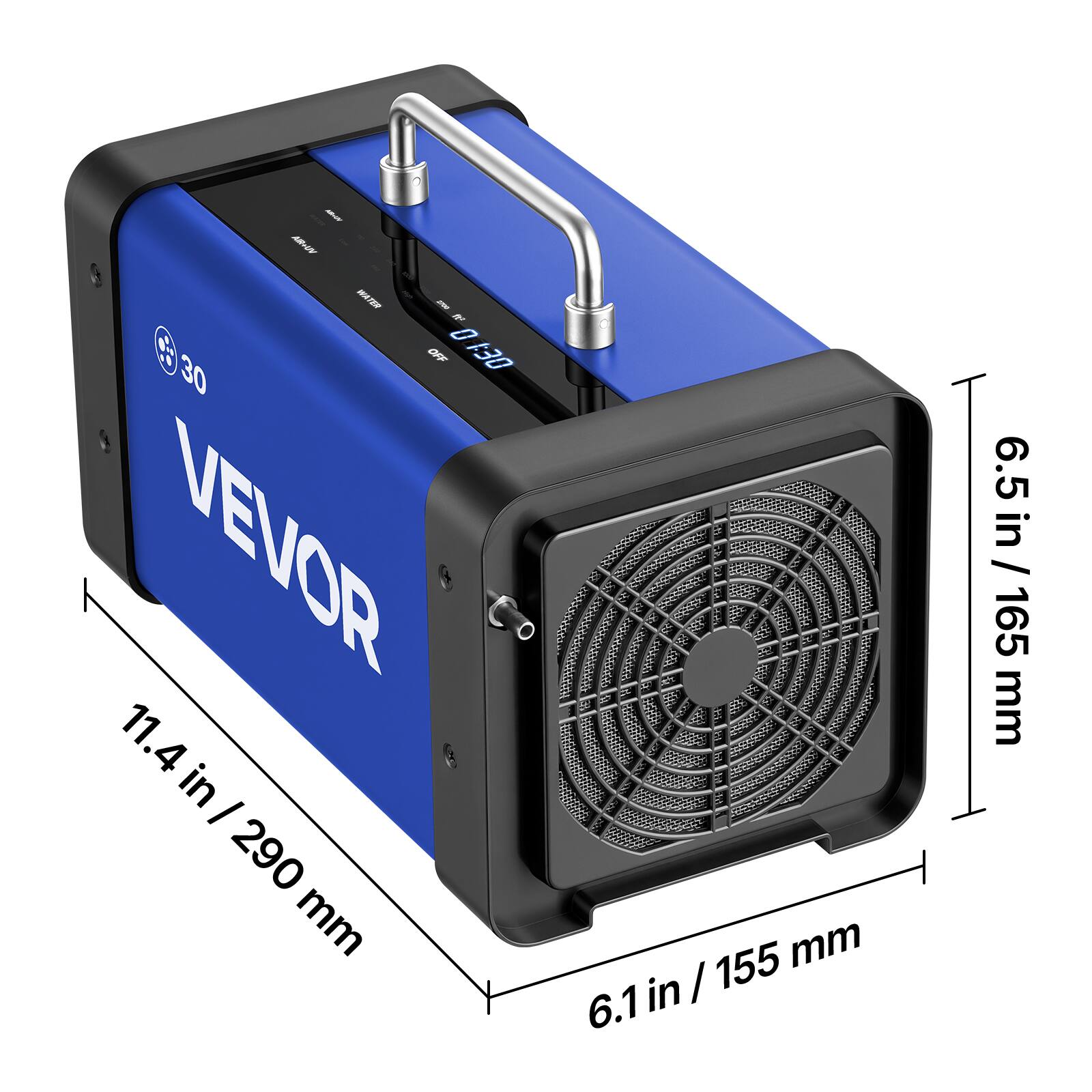 RN MATOR - 6 D OFF $30  
VEVOR  
11.4 in / 290 mm  
6.1 in / 155 mm  
6.5 in / 165 mm