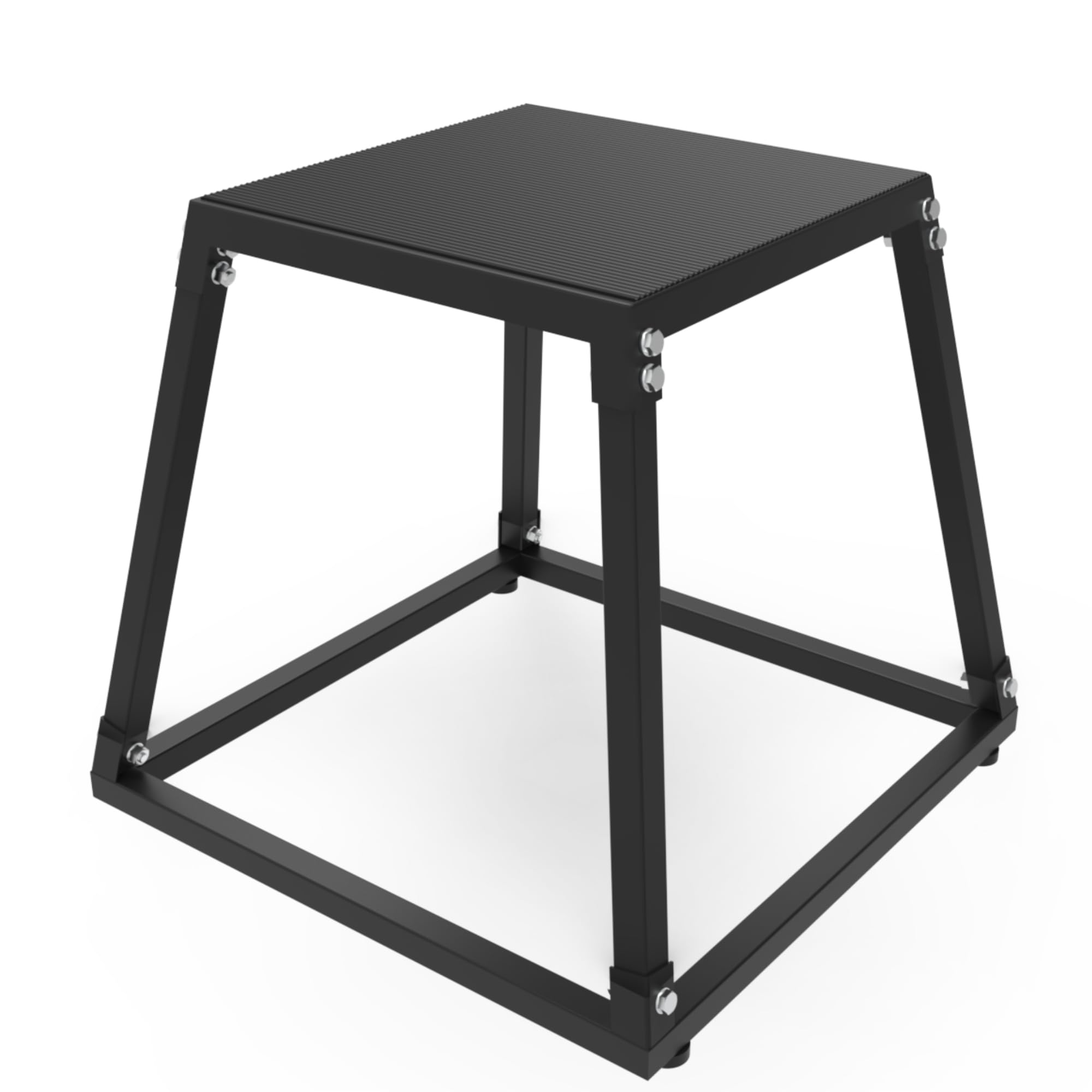 Alt View 5. TROPOW - 18 Inch Steel Plyometric Jumping Box, Anti-Slip Step Platform Jump Box  - black.