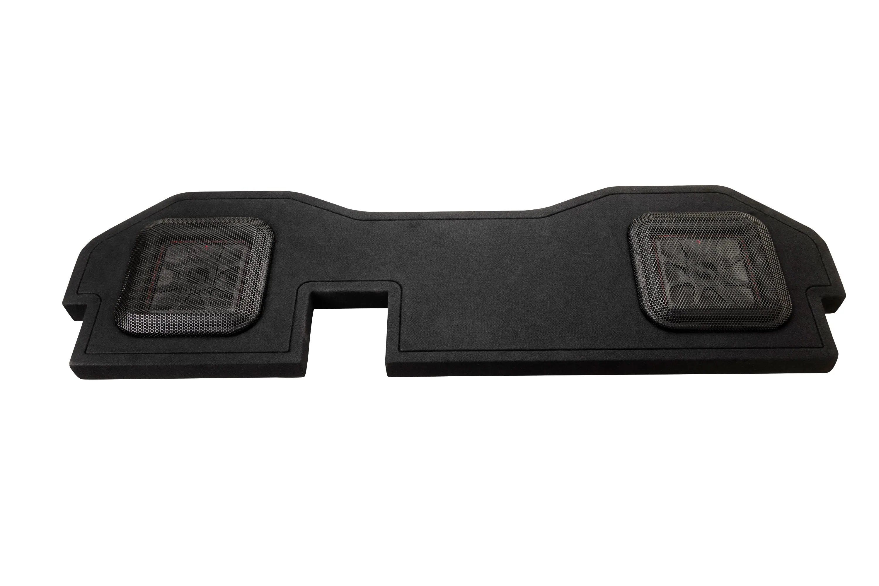 Front. KICKER - L7T Dual 10" 2-Ohms Enclousure Subwoofer for Select 2002 and up RAM Crew Cab and Quad Cab - Black.