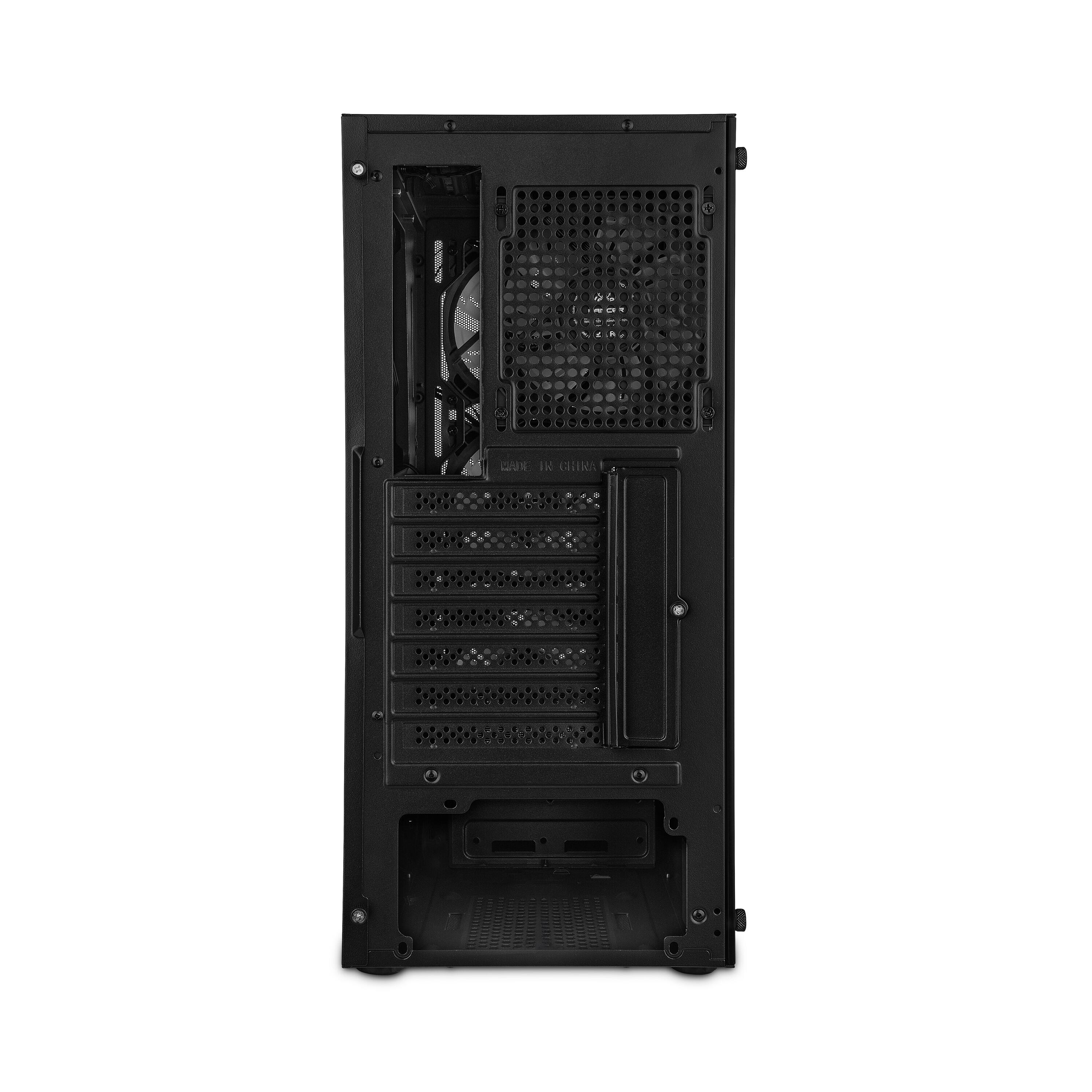 Back. YEYIAN - Yeyian - Tanto ARGB Mid-Tower Gaming PC Case - Model: US-YCM-APTAN-01-FA - Black.