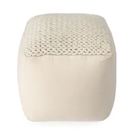 Butler Specialty - Fernandos Woven Pouffe - Cream,Ivory