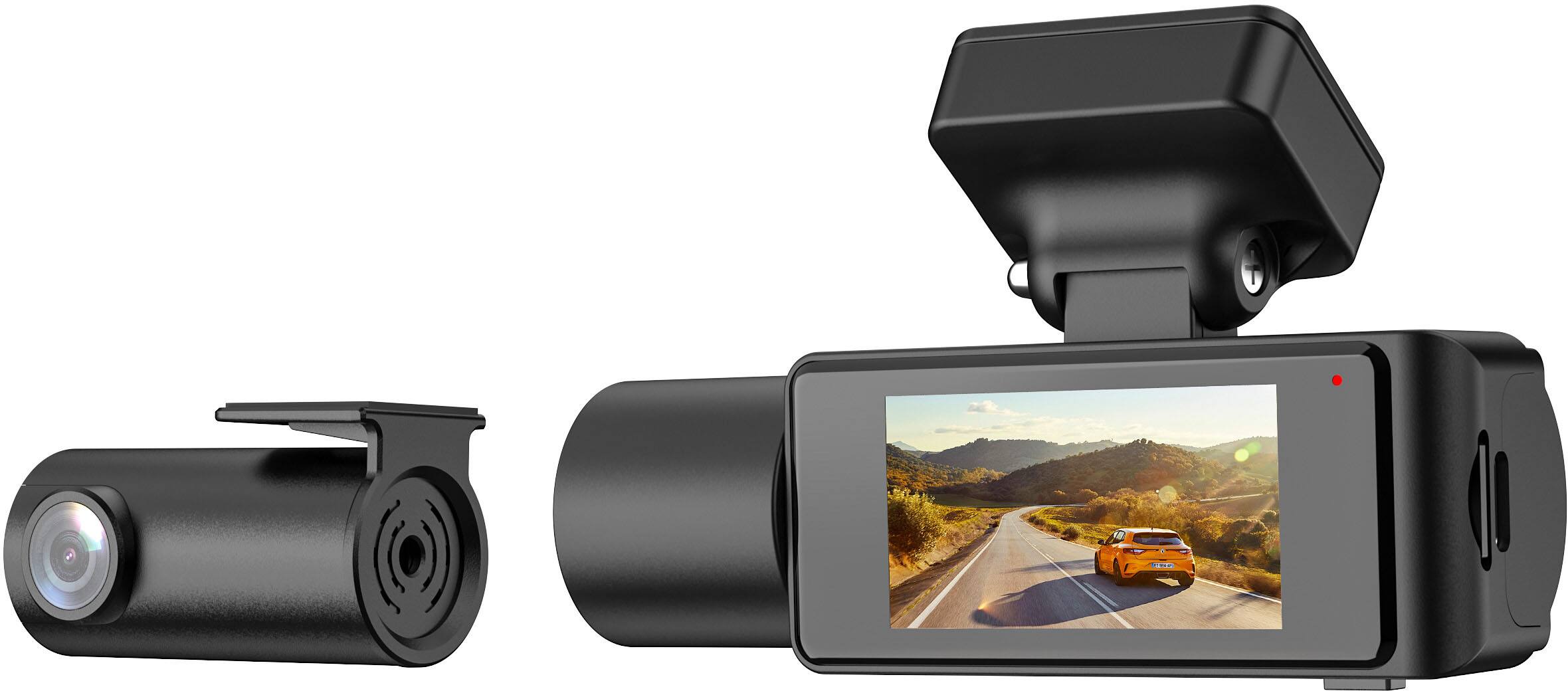 Alt View 9. Rexing - Rexing C2 Pro 4K Dual Dash Cam with Front & Rear 4K, 5GHz Wi-Fi, Parking Mode, 32GB Card - Black.