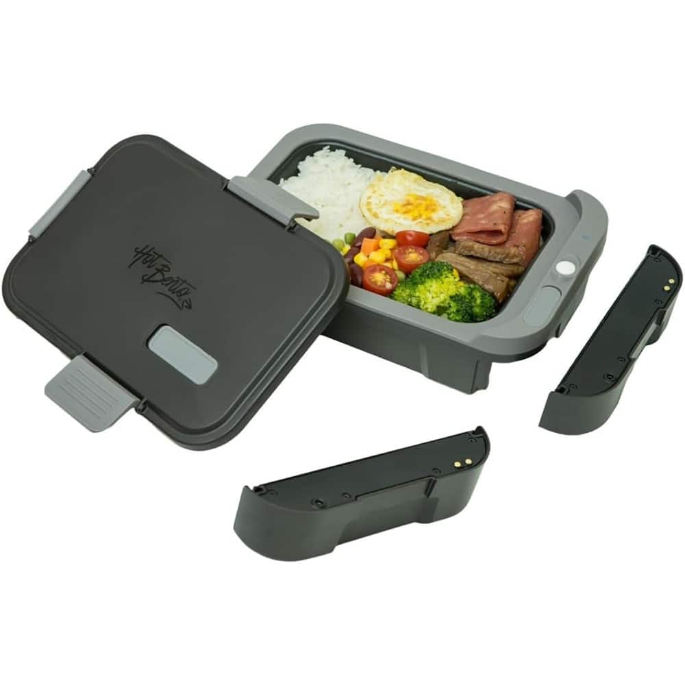RTMB - Cordless Electric Lunch Box – Battery-Powered, Self-Heating - Black
