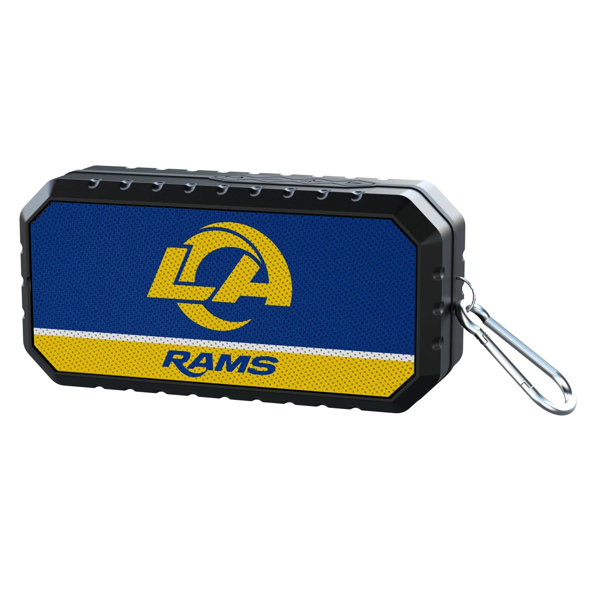 Alt View 1. Keyscaper - Los Angeles Rams End Zone Water Resistant Bluetooth Speaker - Multicolor.