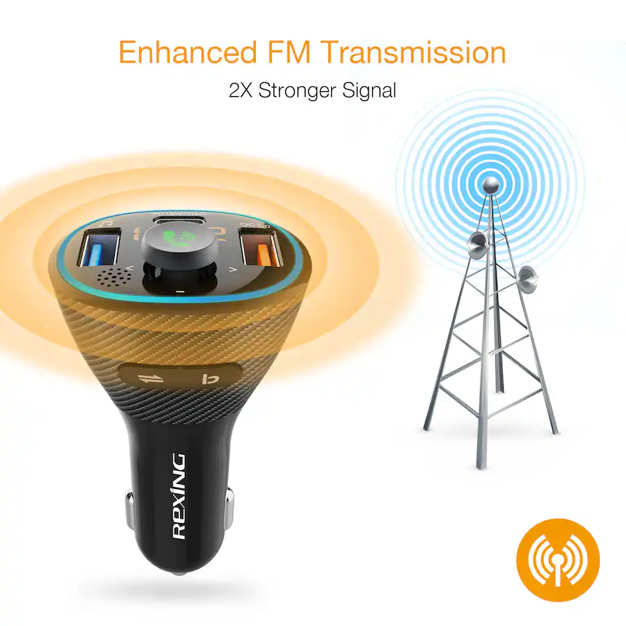 Car Note R3eminder Rexing FM3 Car Wireless FM Transmitter Black BBYC73 - Best Buy