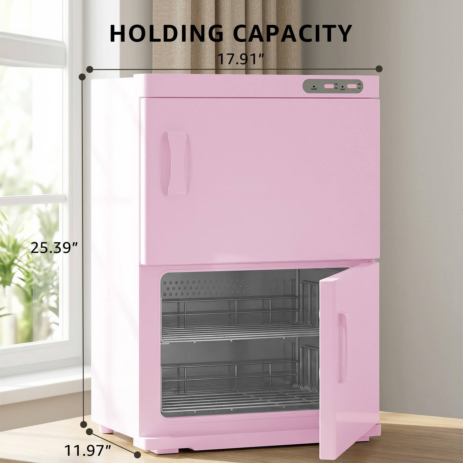 HOLDING CAPACITY

17.91" - 25.39" - 11.97"