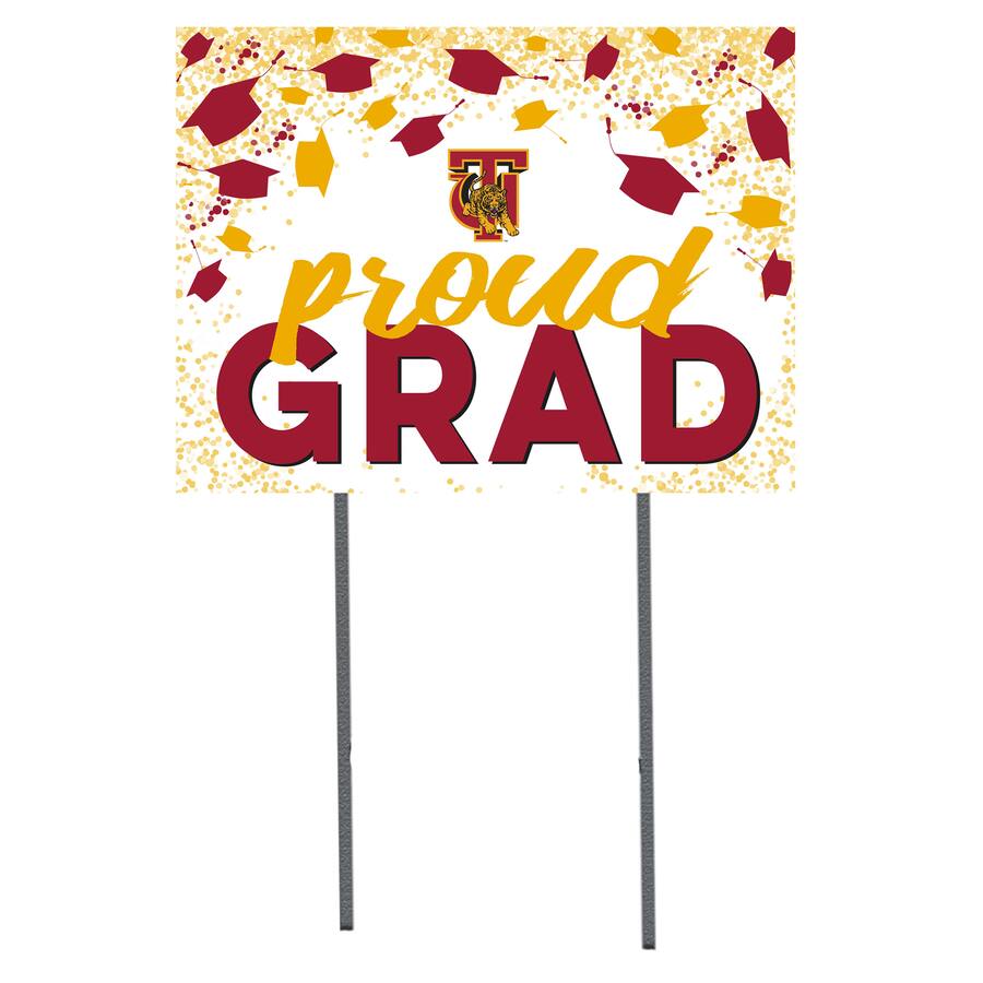 Golden Grad Sign Jardine Tuskegee Golden Tigers 18'' x 24'' Grad Yard Sign White 4940149 ...