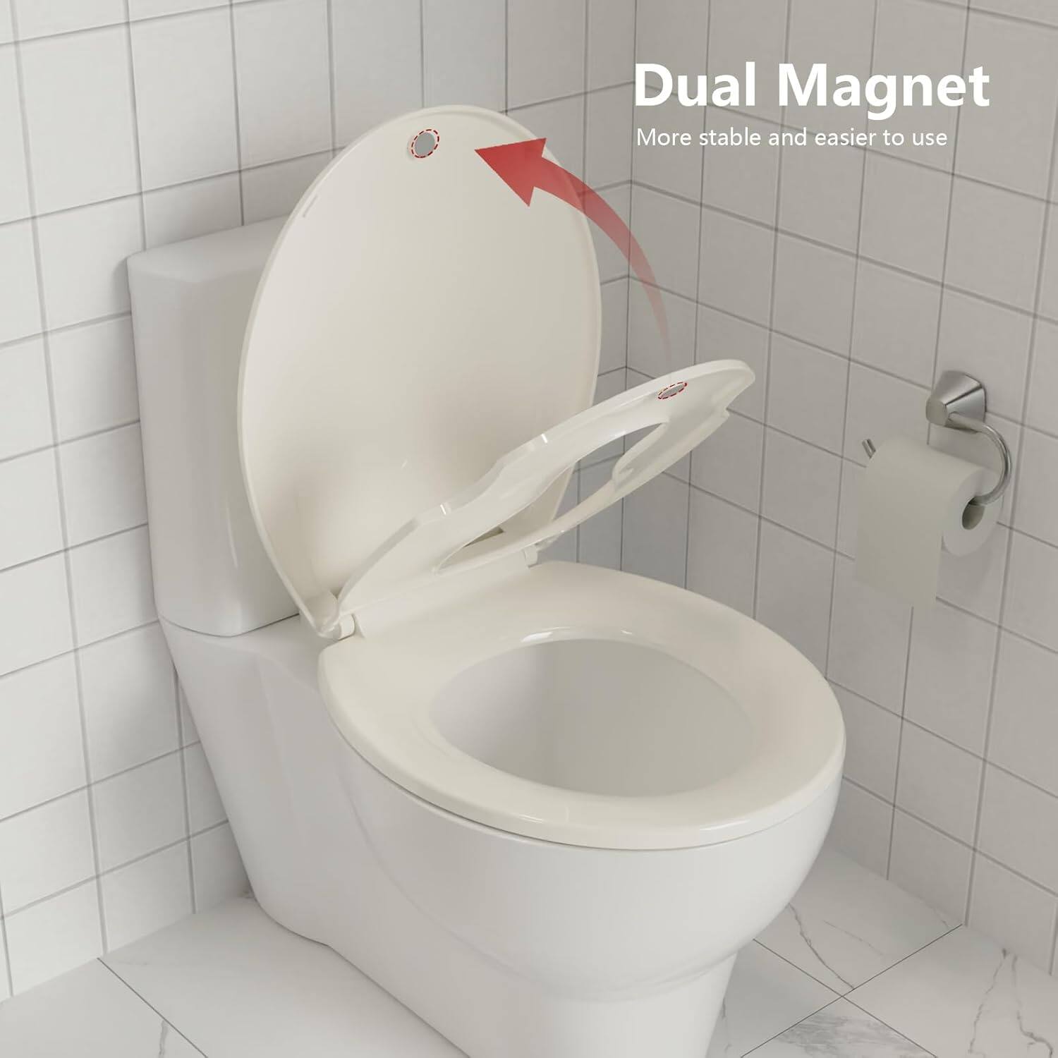 Dual Magnet  
More stable and easier to use