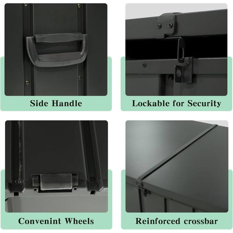 - Side Handle
- Lockable for Security
- Convenient Wheels
- Reinforced crossbar