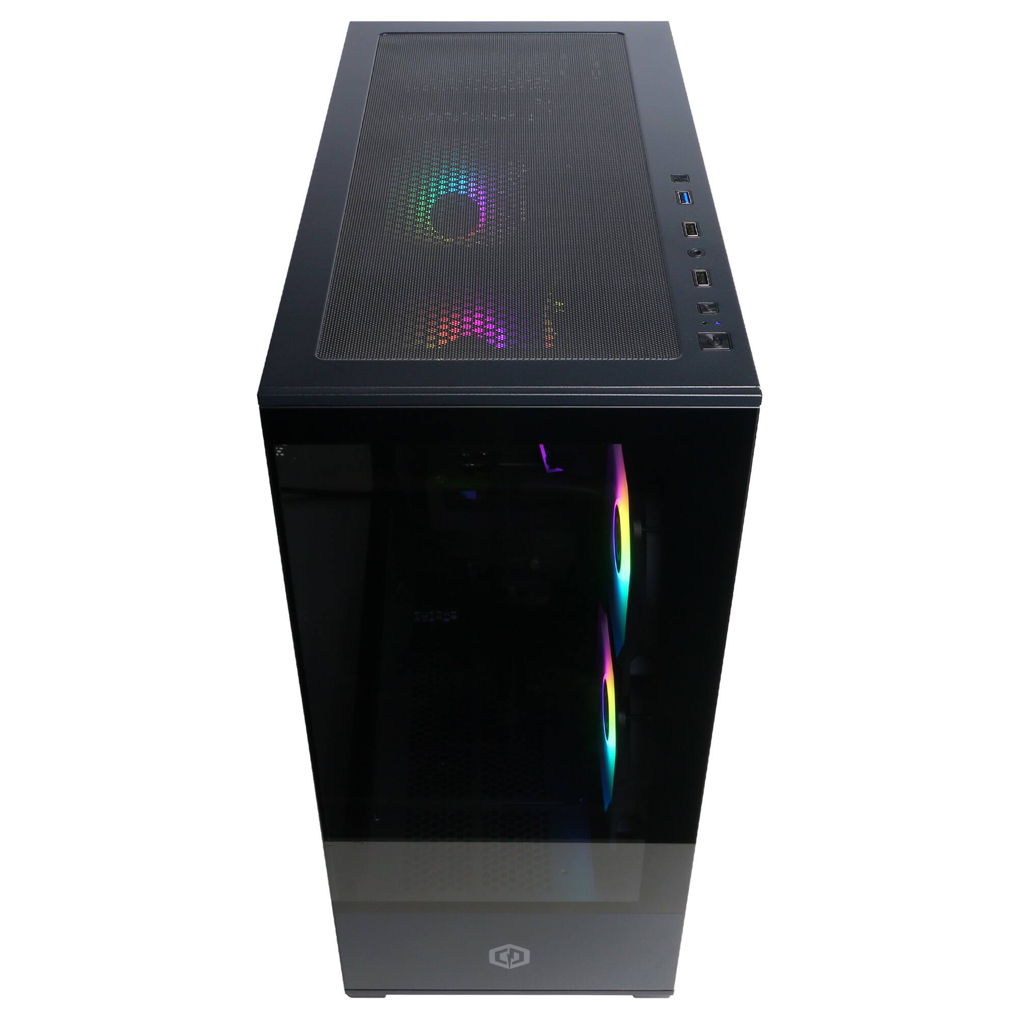 Alt View 12. CyberPowerPC - Gaming Desktop - AMD Ryzen 5 8400F - NVIDIA GeForce RTX 5060 Ti 8GB - 16GB DDR5 - 1TB PCIe 4.0 SSD - Black.