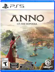 PS5
ANNO 117: PAX ROMANA
TEEN ADOLESCENTS
T ESRB
Internet required to install the game
Internet requis pour installer le jeu
Internet and PlayStation®Plus Required for Online Multiplayer
Internet et PlayStation®Plus requis pour le mode Multijoueur en ligne
UBISOFT