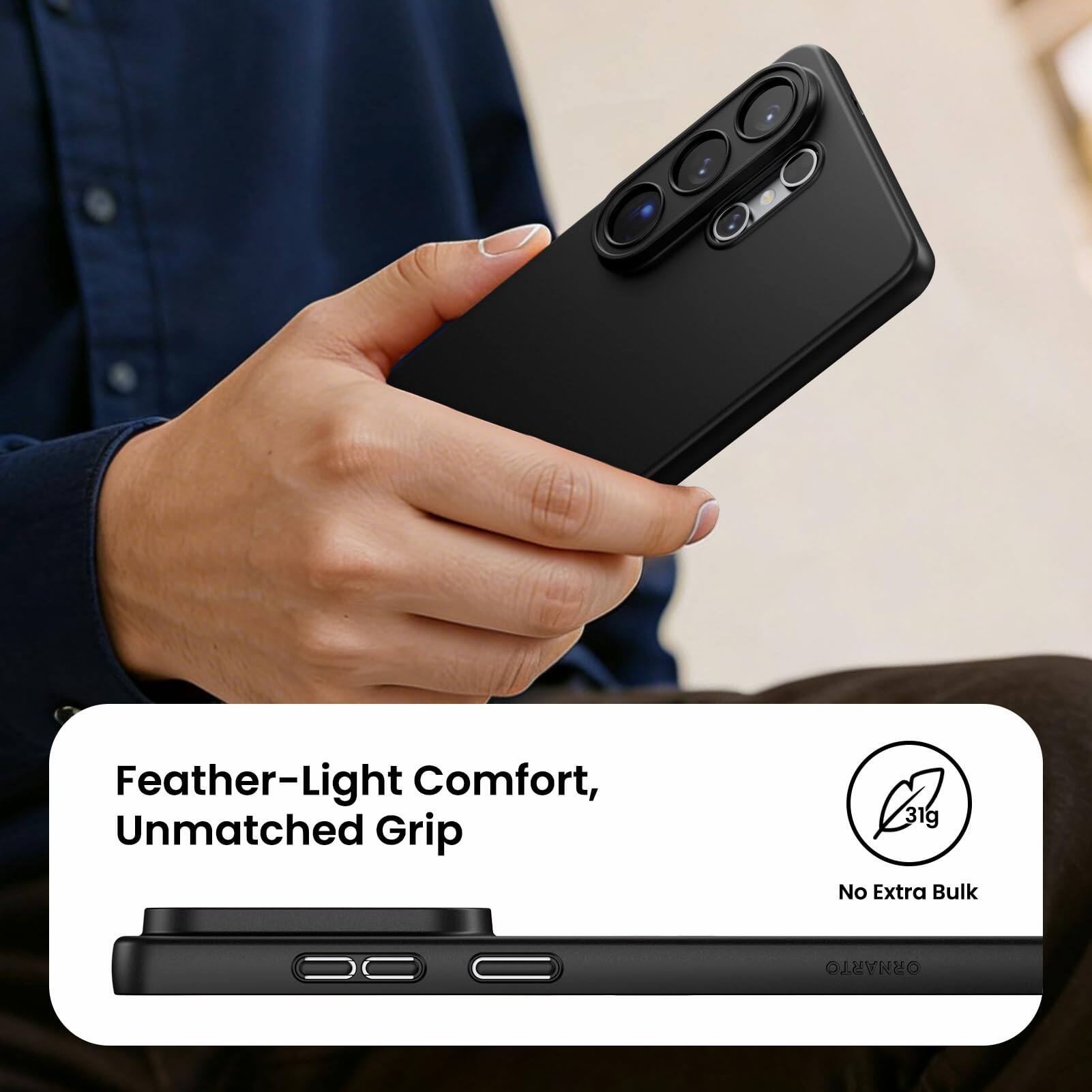 Feather-Light Comfort, Unmatched Grip  
31g  
No Extra Bulk  
ORNARTO