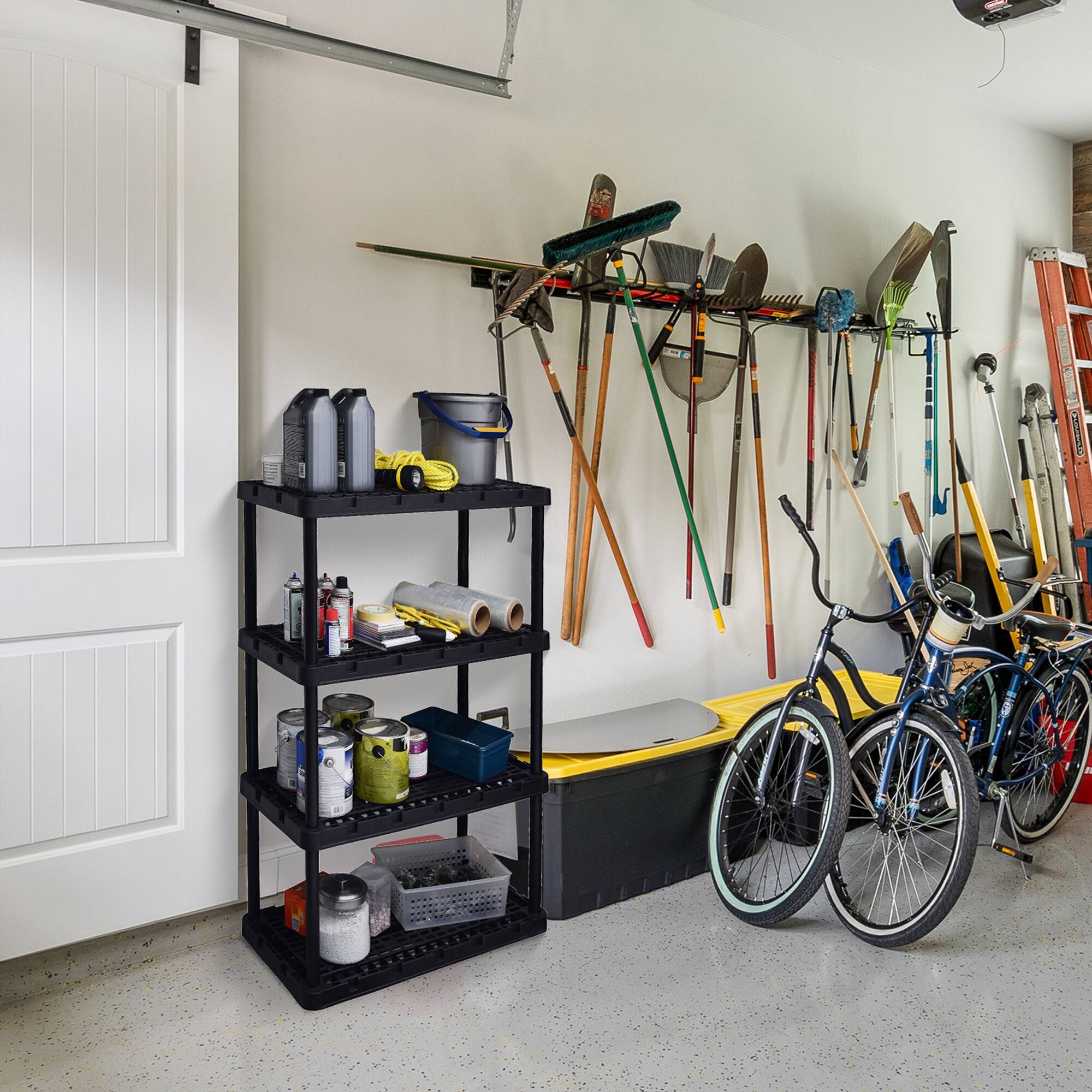 Alt View 2. Gracious Living - Gracious Living Ventilated Heavy Duty Storage Unit, Black - Black.