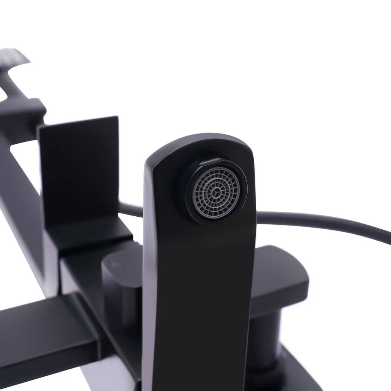 Alt View 4. Home Collection - Shower Faucet Set with Mixer Valve Kit – Rainfall Shower Head Combo System, Wall Mount - Matte Black.