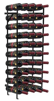 Sorbus - Wine Rack Freestanding Floor - Wine Bottle Holder Holds 40 Bottles of Wine - 40 Bottle Capacity Wine Storage - Midnight